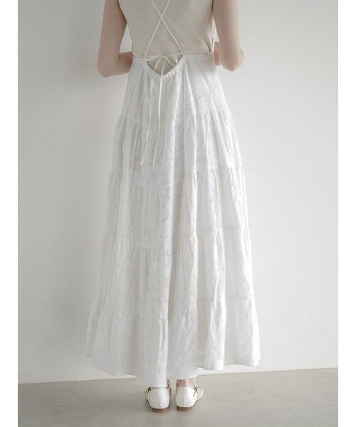 FIKA.（フィーカ）の「Jacquard tiered onepiece（ワンピース・レディース・アイボリー/ブラック・MEDIUM）」の9枚目の写真
