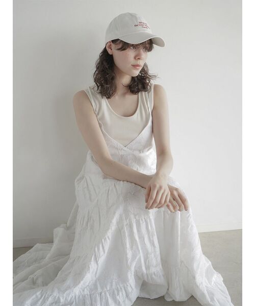 FIKA.（フィーカ）の「Jacquard tiered onepiece（ワンピース・レディース・アイボリー/ブラック・MEDIUM）」の10枚目の写真