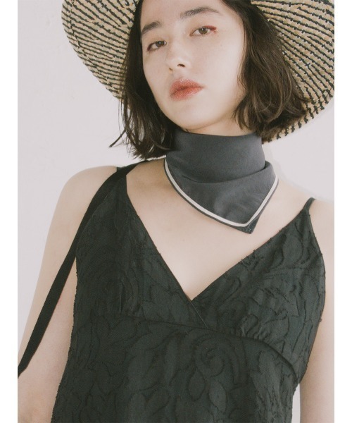 FIKA.（フィーカ）の「Jacquard tiered onepiece（ワンピース・レディース・アイボリー/ブラック・MEDIUM）」の14枚目の写真