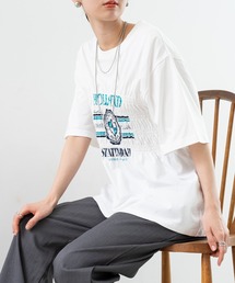 【SABUROKU】 今季の マストアイテム フロント シャーリング Tシャツ が登場!