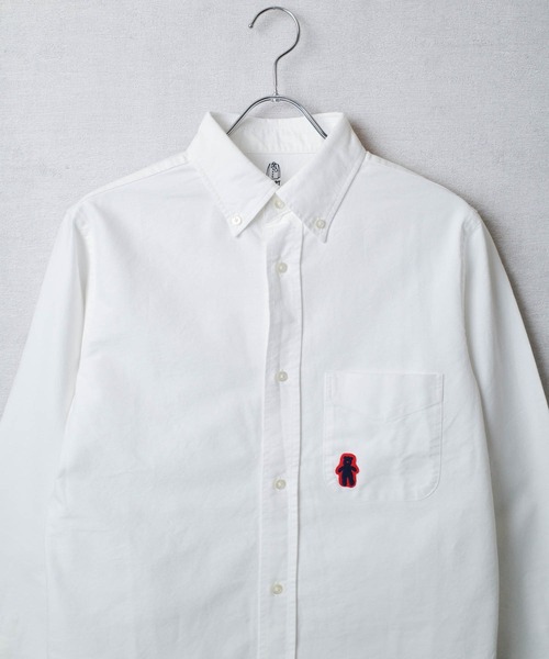 KATO`（カトー）の「【KATO'/カトー】USコットン オックスフォード ボタンダウンシャツ BS712081B（シャツ/ブラウス・メンズ・ホワイト/ネイビー・LARGE/MEDIUM/SMALL）」の17枚目の写真