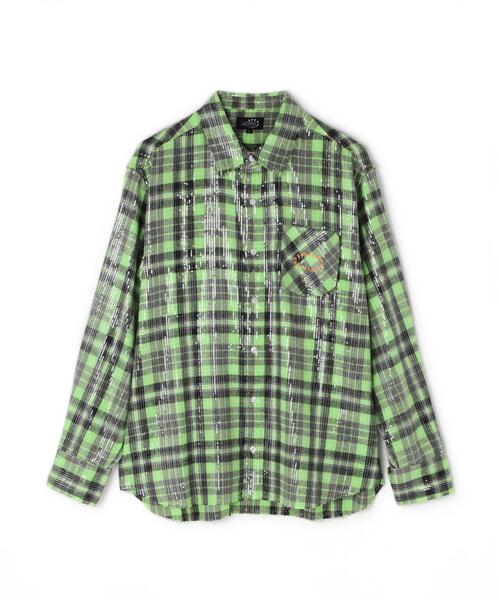 afb spangle shirts スパンコール　シャツ AFB（エーエフビー）の「AFB/エーエフビー/SPANGLE SHIRTS