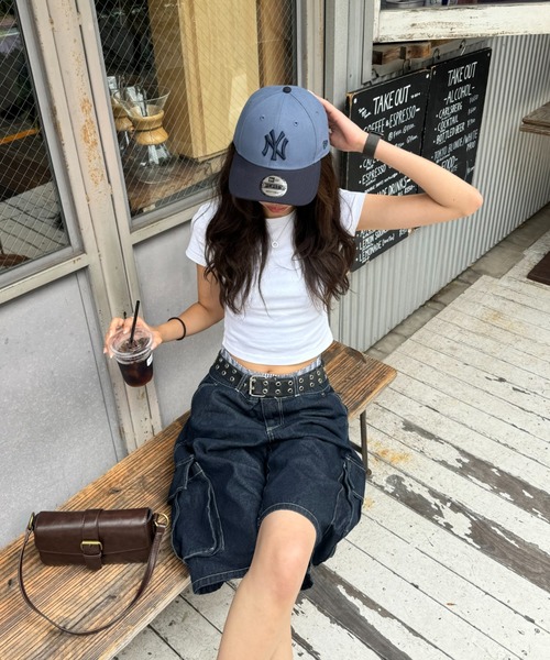 INTER FACTORY(インターファクトリー)の「SARA - カーゴハーフパンツ made in INTER FACTORY(その他パンツ・レディース・インディゴブルー/カモフラージュ・MEDIUM/LARGE)」の15枚目の写真