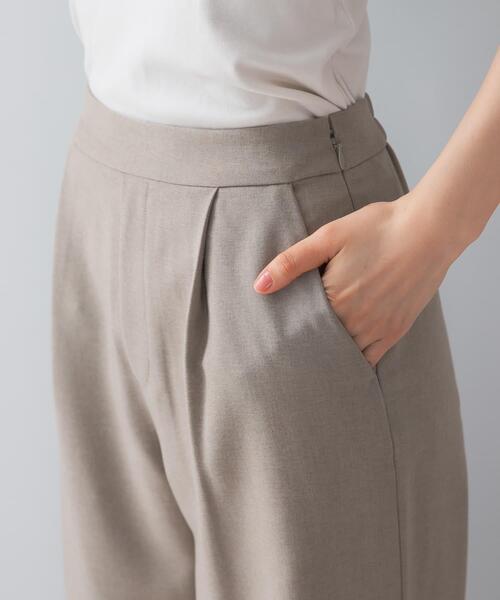 F by ROSSO（エフバイロッソ）の「『UR TECH DRYLUXE』F by ROSSO　フレンチブラウス+ワイドパンツ（セットアップ・レディース・ブラック/モカ/ベージュ・36/38）」の22枚目の写真