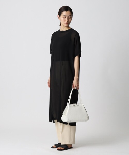 HIROKO HAYASHI（ヒロコハヤシ）の「VELENO（ヴェレーノ）ミニボストンバッグ（ボストンバッグ・レディース・ネイビー/ホワイト・00）」の3枚目の写真