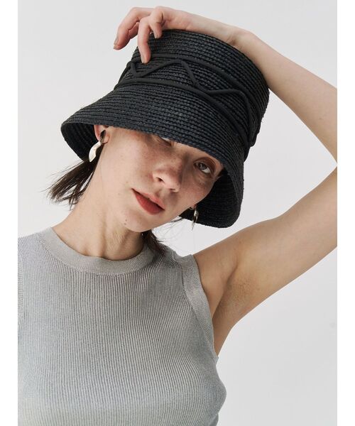 UN3D.（アンスリード）の「WAVE CODE HAT / ウェーブコードハット（ハット・レディース・ブラック/ベージュ・FREE）」の12枚目の写真