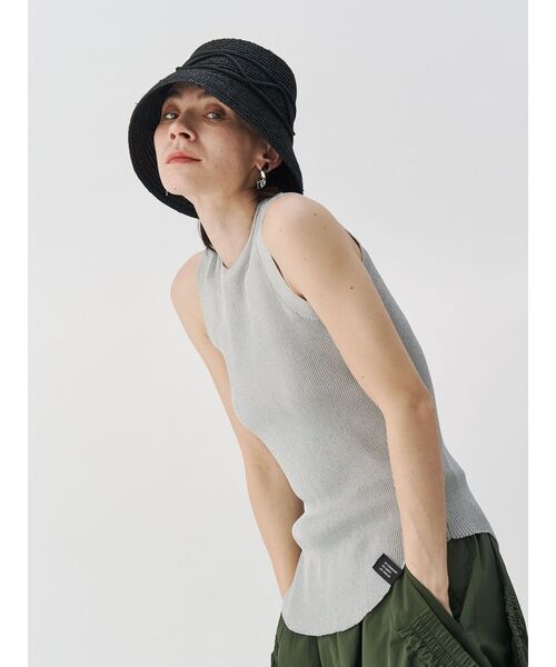 UN3D.（アンスリード）の「WAVE CODE HAT / ウェーブコードハット（ハット・レディース・ブラック/ベージュ・FREE）」の14枚目の写真