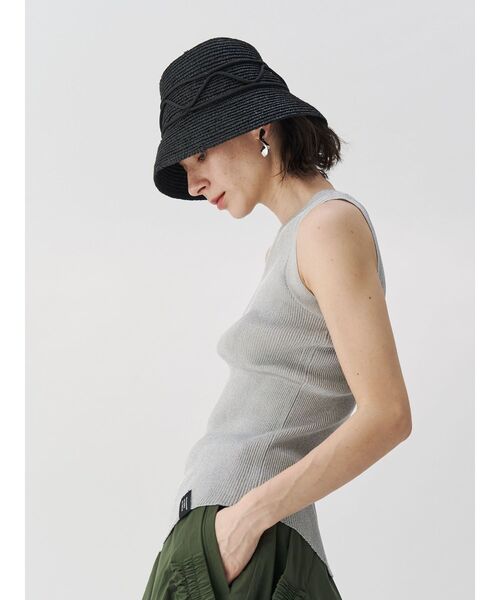 UN3D.（アンスリード）の「WAVE CODE HAT / ウェーブコードハット（ハット・レディース・ブラック/ベージュ・FREE）」の15枚目の写真