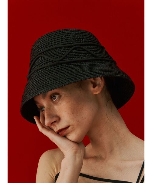 UN3D.（アンスリード）の「WAVE CODE HAT / ウェーブコードハット（ハット・レディース・ブラック/ベージュ・FREE）」の17枚目の写真