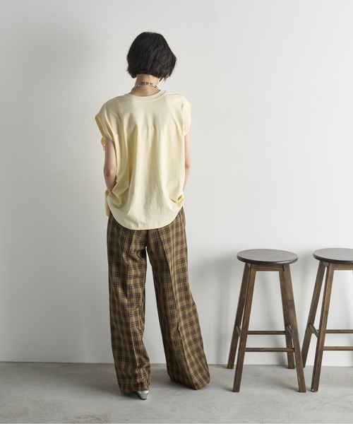 セール】チェックタックワイドパンツ（その他パンツ）｜THE YOn