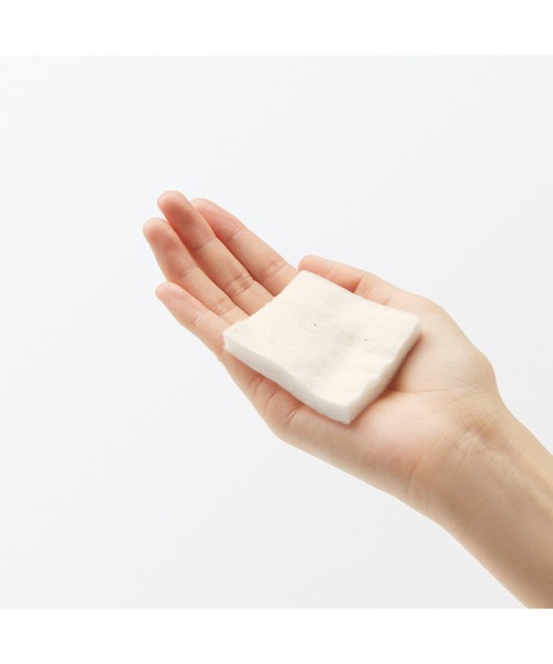 無印良品(ムジルシリョウヒン)の「生成カットコットン 180枚入/約60x50mm(コットンパフ・レディース・その他・FREE)」の4枚目の写真
