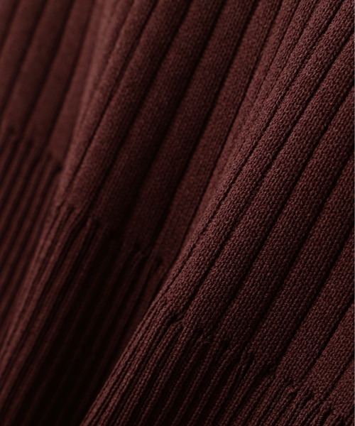 FREE'S MART（フリーズマート）の「◆2WAYオフショルフリルリブ半袖ニット（ニット/セーター・レディース・ブラック/オレンジ/ホワイト/ブラウン/ブルー系その他・FREE）」の10枚目の写真