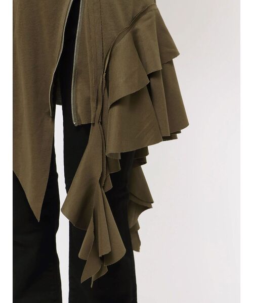 EVRIS（エヴリス）の「アシンメトリージップタンクワンピース（ワンピース・レディース・ホワイト/カーキ/ブラック・FREE）」の9枚目の写真