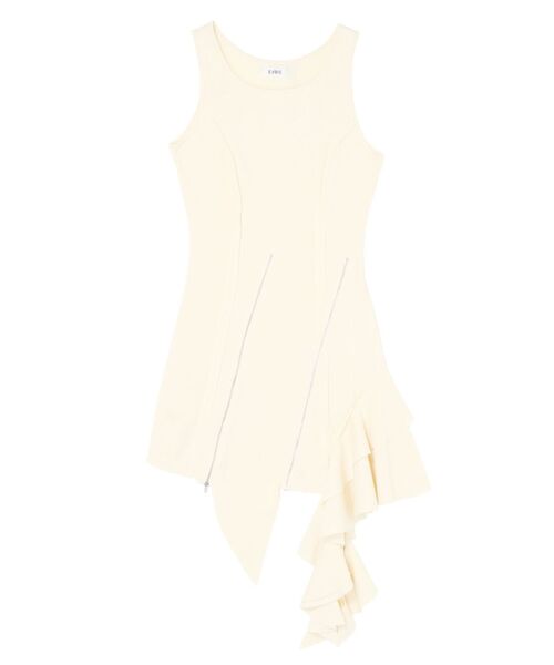 EVRIS（エヴリス）の「アシンメトリージップタンクワンピース（ワンピース・レディース・ホワイト/カーキ/ブラック・FREE）」の16枚目の写真