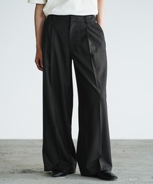 WYM LIDNM(�E�B�� �o�C ���h��)��BREEZE TWEED DEEP TUCK BAGGY SLACKS(�X���b�N�X)