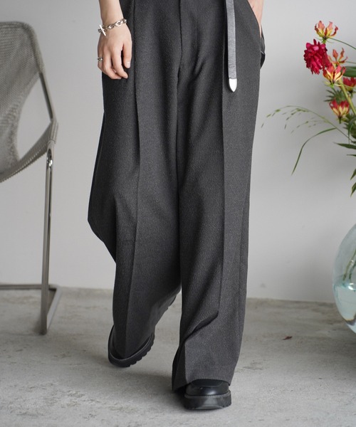 パンツ WYM WYM TWEED BAGGY SLACKS WYM LIDNM（ウィム バイ リドム）の「TWEED BAGGY SLACKS