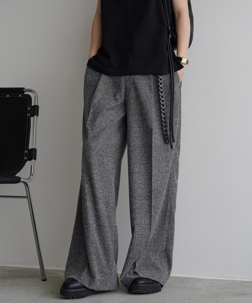 WYM LIDNM（ウィム バイ リドム）の「TWEED BAGGY SLACKS