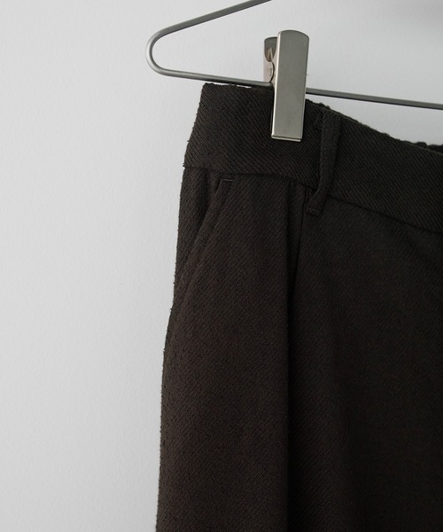 完売品　BREEZE TWEED DEEP TUCK BAGGY M BREEZE TWEED DEEP TUCK BAGGY SLACKS（スラックス）｜WYM LIDNM
