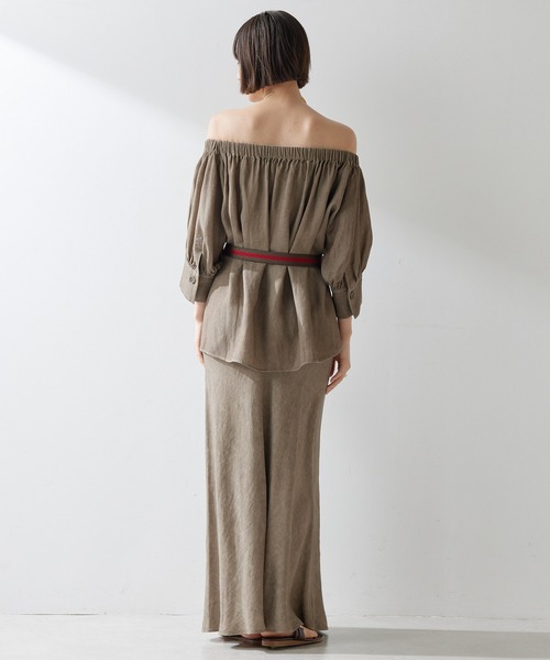 Whim Gazette(ウィムガゼット)の「ツイル顔料染めブラウス(シャツ/ブラウス・レディース・キャメル/モカ・FREE)」の19枚目の写真