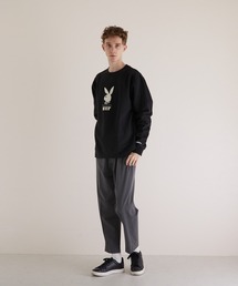 B'day（ビーデイ）の「【HUF×PLAY BOY】ハフ×プレイボーイ LOGO CN フロッキーpt（スウェット）」