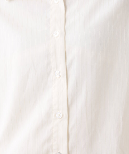 ブラウス シャツ ストライプ半袖ミニOPSH レディース セール】ストライプ半袖ミニOPSH（シャツ/ブラウス）｜w closet