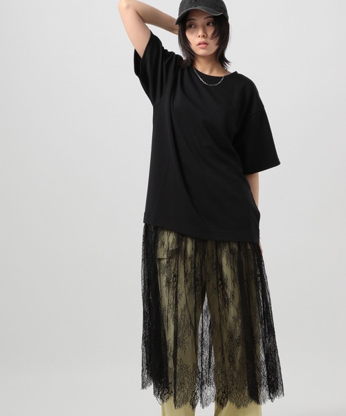 BAYFLOW（ベイフロー）の「[一枚でサマになる]レースドッキングワンピース（ワンピース・レディース・ブラック/ホワイト/イエロー・FREE）」の10枚目の写真