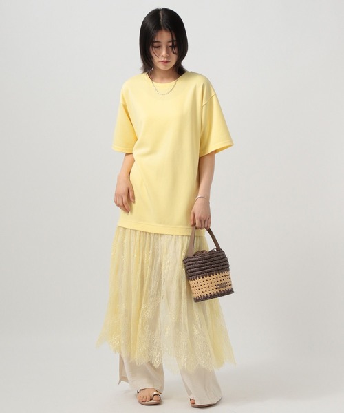 BAYFLOW（ベイフロー）の「[一枚でサマになる]レースドッキングワンピース（ワンピース・レディース・ブラック/ホワイト/イエロー・FREE）」の11枚目の写真