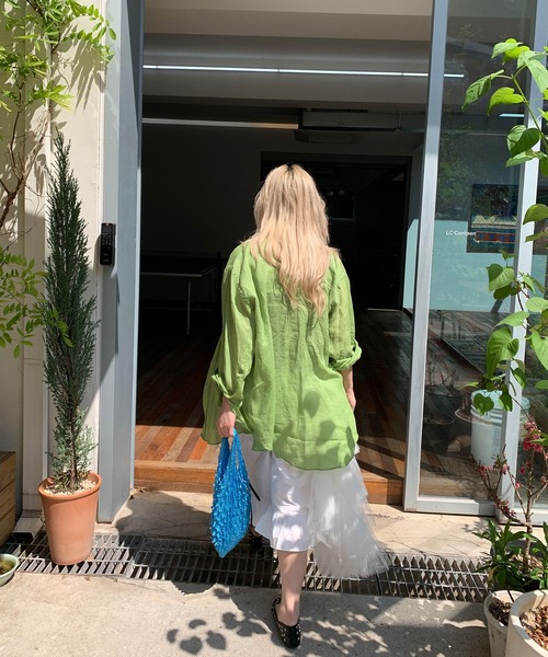 LONSLAN】フリルヘム クロップドパンツ LONW25s044-ファッション通販