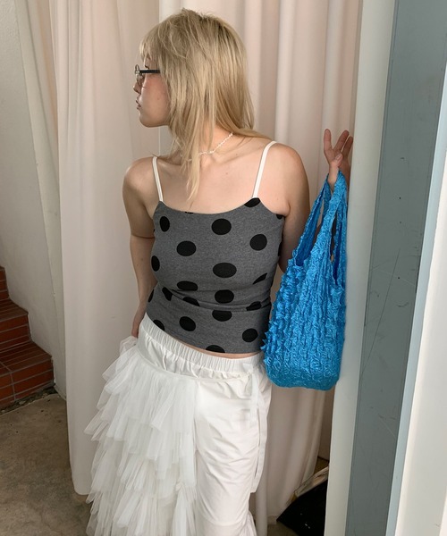 LONSLAN（ロンスラン）の「【LONSLAN】フリルヘム クロップドパンツ LONW25s044（その他パンツ・レディース・ピンク/ホワイト・L/M/S）」の5枚目の写真