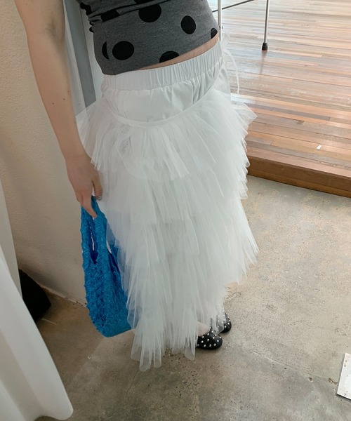 LONSLAN（ロンスラン）の「【LONSLAN】フリルヘム クロップドパンツ LONW25s044（その他パンツ・レディース・ピンク/ホワイト・L/M/S）」の6枚目の写真