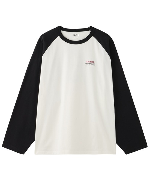 X-girl(エックスガール)の「CIRCLE LOGO AND FACE B/B BIG TEE(Tシャツ/カットソー・レディース・ホワイト/ブラック・S/M)」の10枚目の写真