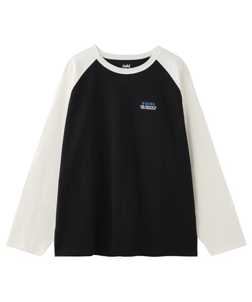 CIRCLE LOGO AND FACE B/B BIG TEE（Tシャツ/カットソー）｜X-girl