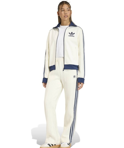 adidas（アディダス）の「adidas KNIT CLASSIC TT / アディダス ニット クラシック トラック トップ（その他トップス・レディース・ホワイト・L/M/S）」の10枚目の写真