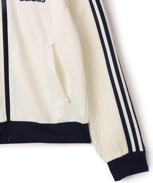 adidas（アディダス）の「adidas KNIT CLASSIC TT / アディダス ニット クラシック トラック トップ（その他トップス・レディース・ホワイト・L/M/S）」の7枚目の写真