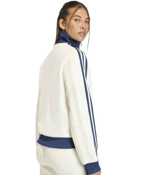 adidas（アディダス）の「adidas KNIT CLASSIC TT / アディダス ニット クラシック トラック トップ（その他トップス・レディース・ホワイト・L/M/S）」の9枚目の写真