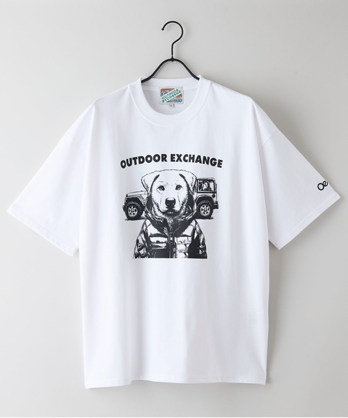 OUTDOOR EXCHANGE(アウトドアエクスチェンジ)の「【OUTDOOR EXCHANGE/アウトドアエクスチェンジ】アニマルプリント クルーネックTシャツ オーバーサイズ(Tシャツ/カットソー・メンズ・ホワイト系その他/ホワイト系その他2・MEDIUM/LARGE)」の8枚目の写真