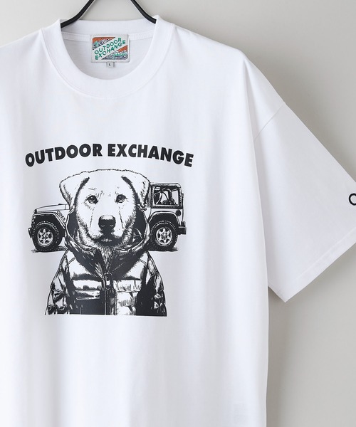 OUTDOOR EXCHANGE(アウトドアエクスチェンジ)の「【OUTDOOR EXCHANGE/アウトドアエクスチェンジ】アニマルプリント クルーネックTシャツ オーバーサイズ(Tシャツ/カットソー・メンズ・ホワイト系その他/ホワイト系その他2・MEDIUM/LARGE)」の7枚目の写真