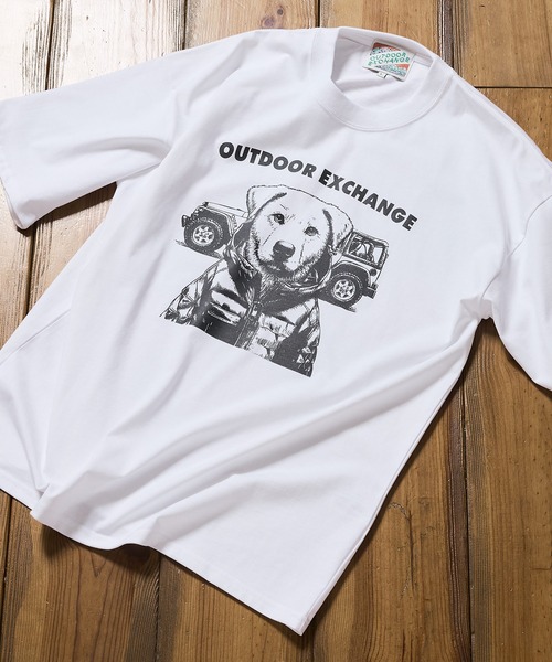 OUTDOOR EXCHANGE(アウトドアエクスチェンジ)の「【OUTDOOR EXCHANGE/アウトドアエクスチェンジ】アニマルプリント クルーネックTシャツ オーバーサイズ(Tシャツ/カットソー・メンズ・ホワイト系その他/ホワイト系その他2・MEDIUM/LARGE)」の10枚目の写真