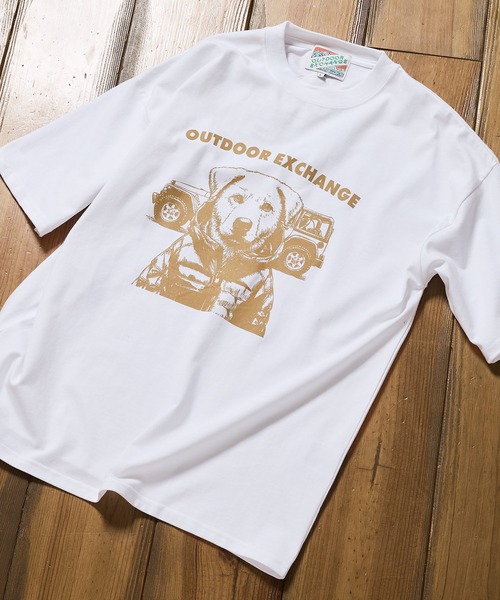 OUTDOOR EXCHANGE(アウトドアエクスチェンジ)の「【OUTDOOR EXCHANGE/アウトドアエクスチェンジ】アニマルプリント クルーネックTシャツ オーバーサイズ(Tシャツ/カットソー・メンズ・ホワイト系その他/ホワイト系その他2・MEDIUM/LARGE)」の11枚目の写真