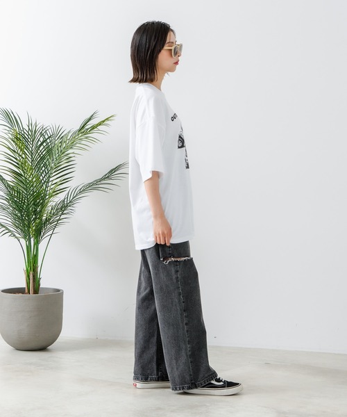 OUTDOOR EXCHANGE(アウトドアエクスチェンジ)の「【OUTDOOR EXCHANGE/アウトドアエクスチェンジ】アニマルプリント クルーネックTシャツ オーバーサイズ(Tシャツ/カットソー・メンズ・ホワイト系その他/ホワイト系その他2・MEDIUM/LARGE)」の16枚目の写真