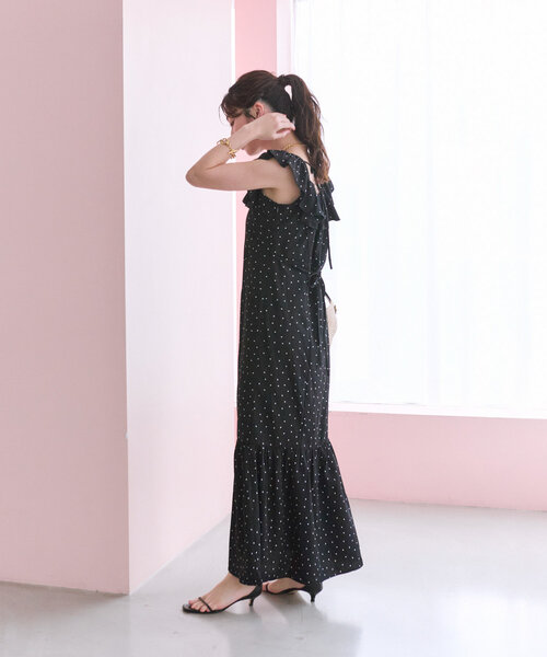 マーメイドフリルワンピース La boutique Bonbon ワンピース 「スタッフmiki監修・3サイズ