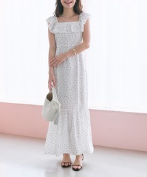La boutique BonBon（ラブティックボンボン）の「【スタッフmiki監修・3サイズ展開あり】フリルトリムマーメイドワンピース（ワンピース）」