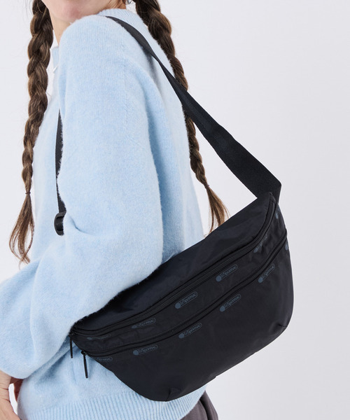 LeSportsac（レスポートサック）の「HERITAGE BELT BAG リサイクルドブラックJP（ボディバッグ/ウエストポーチ・レディース・ブラック・FREE）」の2枚目の写真