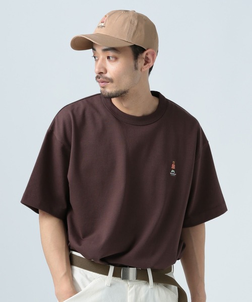 BAYFLOW（ベイフロー）の「【TeddyBear/テディベア】ワンポイント刺繍ツイルCAP（キャップ・メンズ・チャコール/ベージュ/ブルー・FREE）」の7枚目の写真