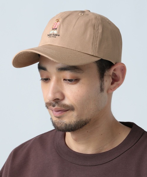 BAYFLOW（ベイフロー）の「【TeddyBear/テディベア】ワンポイント刺繍ツイルCAP（キャップ・メンズ・チャコール/ベージュ/ブルー・FREE）」の8枚目の写真