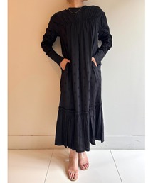 sara mallika | CITY COLOR GATHER DRESS(ワンピース)