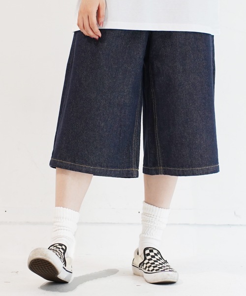En serio TOKYO(エンソリオトーキョー)の「バギーデニムワイドショートパンツ(デニムパンツ・メンズ・ブラック系その他/ブルー/ブラック/ブルー系その他・MEDIUM/LARGE/X-LARGE)」の4枚目の写真
