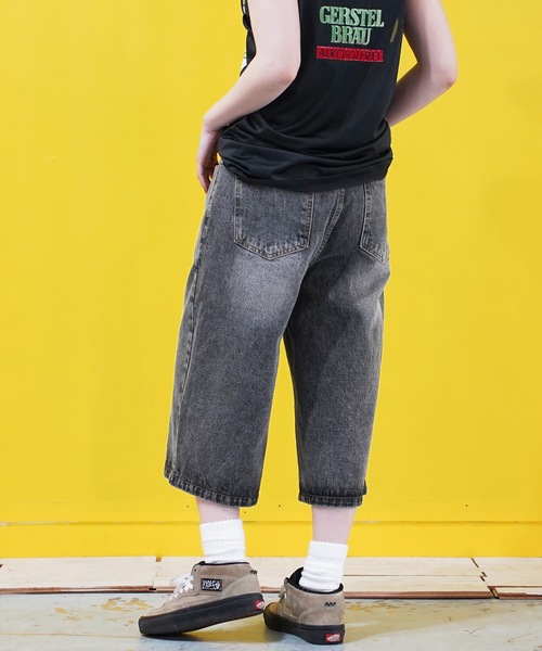 En serio TOKYO(エンソリオトーキョー)の「バギーデニムワイドショートパンツ(デニムパンツ・メンズ・ブラック系その他/ブルー/ブラック/ブルー系その他・MEDIUM/LARGE/X-LARGE)」の5枚目の写真