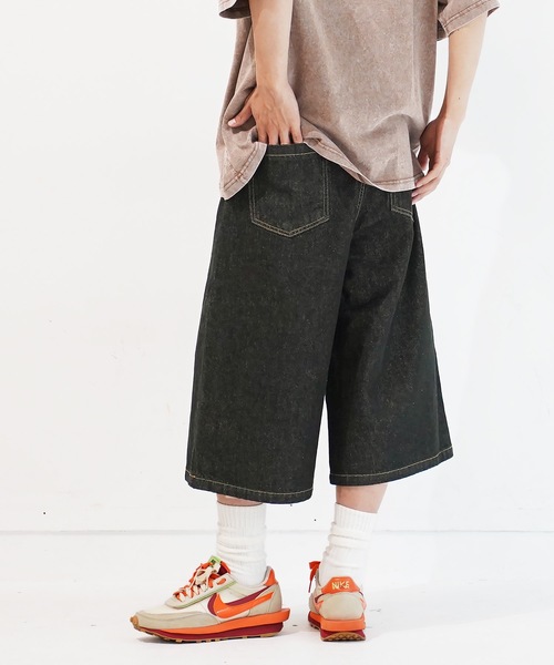 En serio TOKYO(エンソリオトーキョー)の「バギーデニムワイドショートパンツ(デニムパンツ・メンズ・ブラック系その他/ブルー/ブラック/ブルー系その他・MEDIUM/LARGE/X-LARGE)」の10枚目の写真