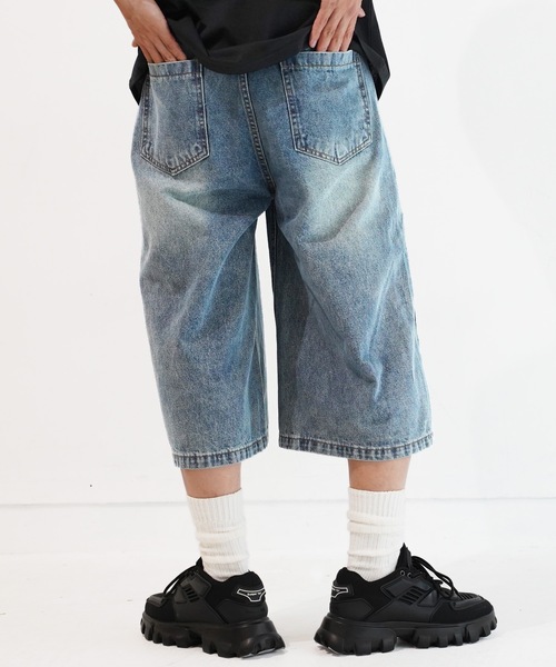 En serio TOKYO(エンソリオトーキョー)の「バギーデニムワイドショートパンツ(デニムパンツ・メンズ・ブラック系その他/ブルー/ブラック/ブルー系その他・MEDIUM/LARGE/X-LARGE)」の12枚目の写真